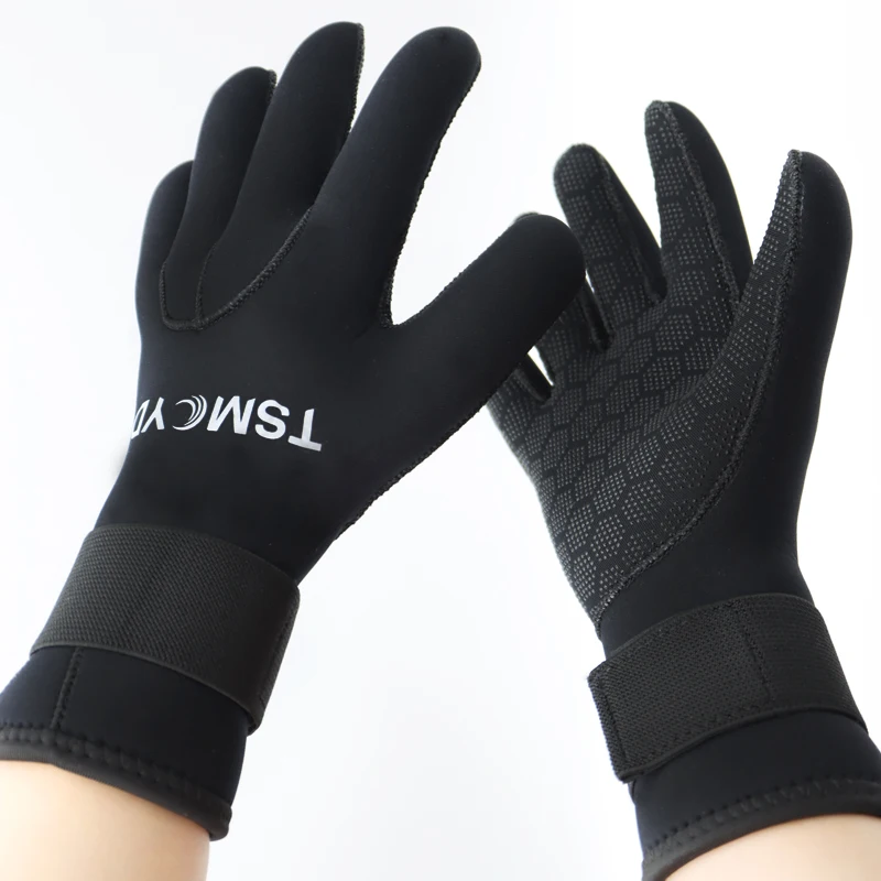 Men Women 5MM Neoprene Gloves Wear-Resistant Non-Slip Scuba Dive Equip Winter Warm Scuba Spearfishing Hour Elastic Octopus Glove 6