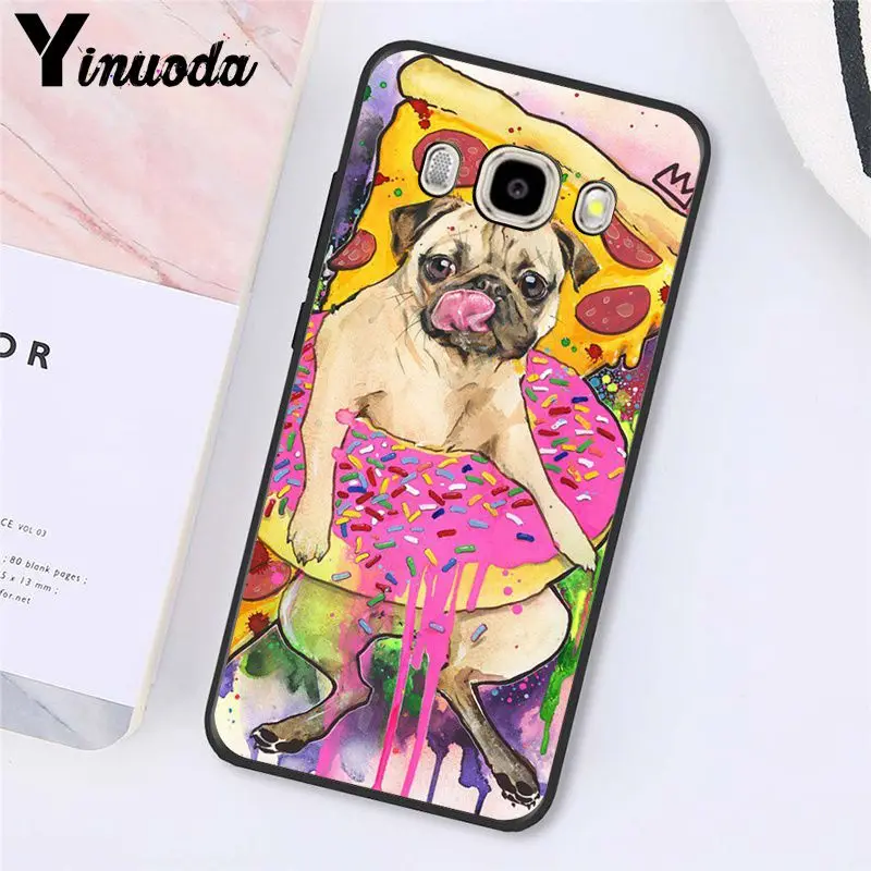 A2 Yinuoda животных милая собака мопс для чтения, мягкий чехол для телефона для samsung Galaxy J7 J6 J8 J4 J4Plus J7 DUO J7NEO J2 J5 Prime - Цвет: A2