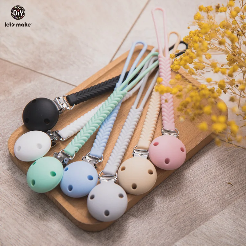 

Let's make Silicone Pacifier Chains 7pcs Baby Teether Teething Chain Newborn Baby Safe Teething Chain Baby Pacifier Accessories