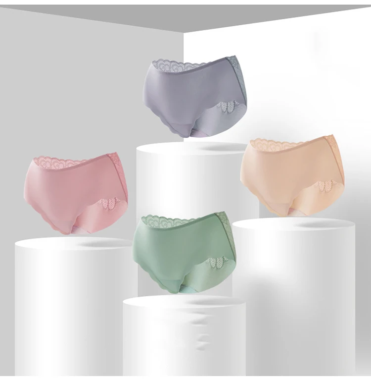 CINOON Fashion Lady's Panties Sexy Seamless Underpants Panties Women Lace Underwear Women High-Rise Female Lingerie High Quality Briefs (2)