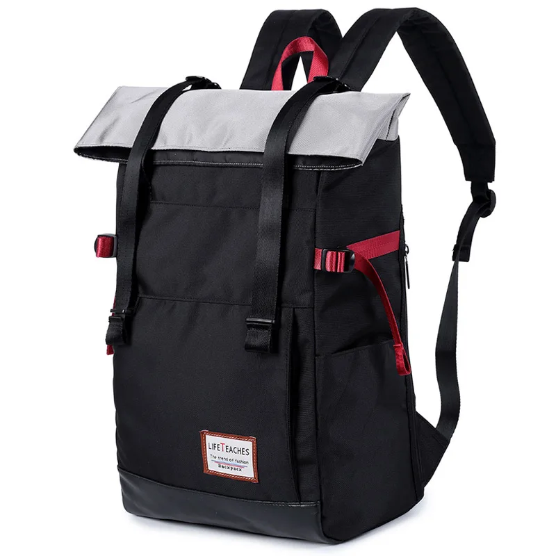 

Backpack Men Casual Backpack Schoolbag Canvas Bag Fashion Travel Travel Volume Cover Backpack