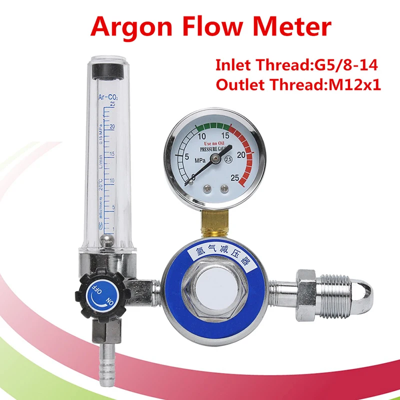 High Quality AR Reducer Pressure Gas Flowmeter Argon Regulator For Tig Welding Machines Welding Accessories