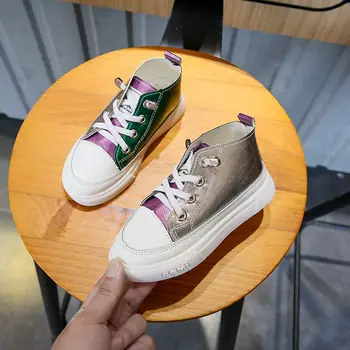 

Children Girls Shoes Anti-Slip Patchwork Color Shoes Kids Casual Sneakers Toddler Soft Soled Walking Shoes