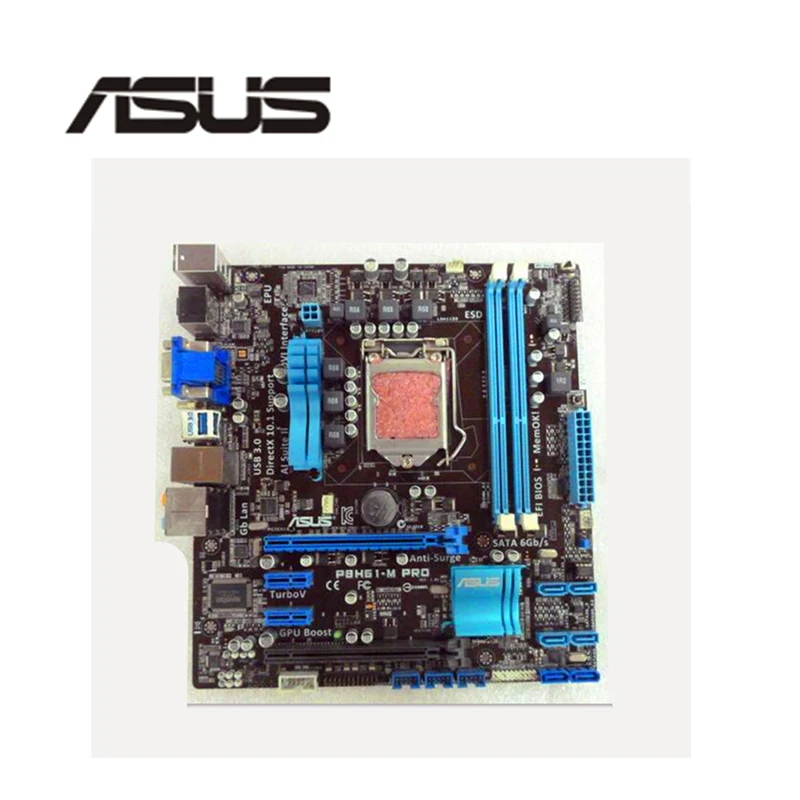 Материнская плата для настольного компьютера ASUS P8H61 M PRO LGA 1155 DDR3 Intel H61 материнская