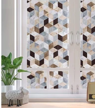 LUCKYYJ Statischen Fenster Film Privatsphäre, Decor Gebeizt Selbst-adhesive Film, Statisch Haftenden Tür Fenster Abdeckt, abnehmbare Fenster Aufkleber