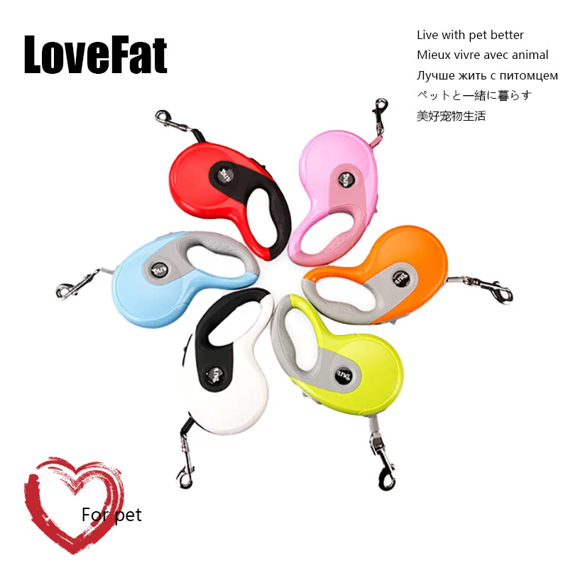 3 м/5 м выдвижной поводок для собак автоматический гибкий кошек маленьких средних