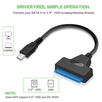 מסוג c מתאם תמיכה OULLX מסוג C USB 3.1 Gen1 כדי SATA III HDD SSD כבל מתאם קל Crive בתור 2.5 אינץ SATA כונן תמיכה USAP (5)
