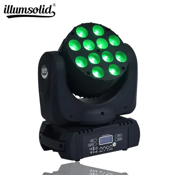

12X12W Moving Head Led Dmx Stage Light Professional Dj Equipment RGBW Beam Strobe Lights for Disco, Wedding, Bar, Club