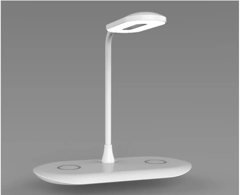 

10W QI Wireless Charger Led Lamp Mobile Phone Charger Fast Wireless Charging Pad Power Adapter Desk Lamp Charger For Phones