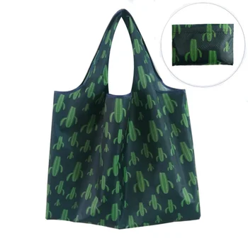 

1 Pc Eco-friendly Bag Foldable 2-in-1 Polyester Shoulder Bag for Fruit Vegetable