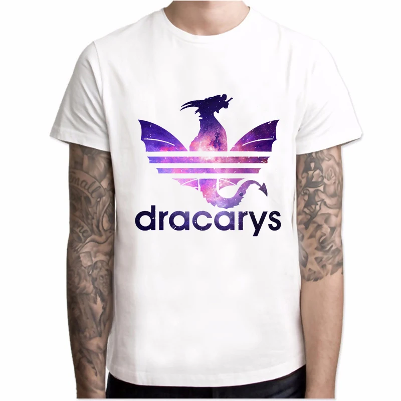 Dracarys, Мужская футболка, Игра престолов, harajuku, Винтажная футболка, Camisetas hombre, хипстер, удобная игровая футболка, топы
