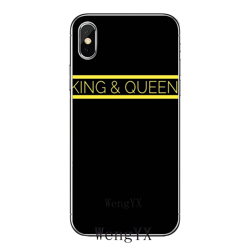 King and queen пара bff для samsung Galaxy A10 A30 A40 A50 A60 A70 xiaomi mi 9 redmi note 7 для huawei p30 lite pro Чехол - Цвет: King-Queen-A-07