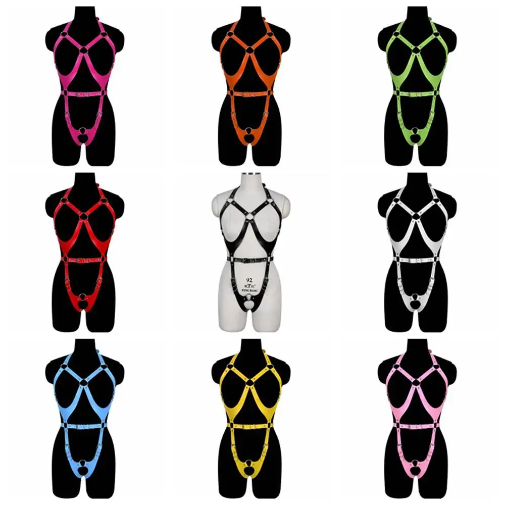 Leather Harness Women Full Body Bondage