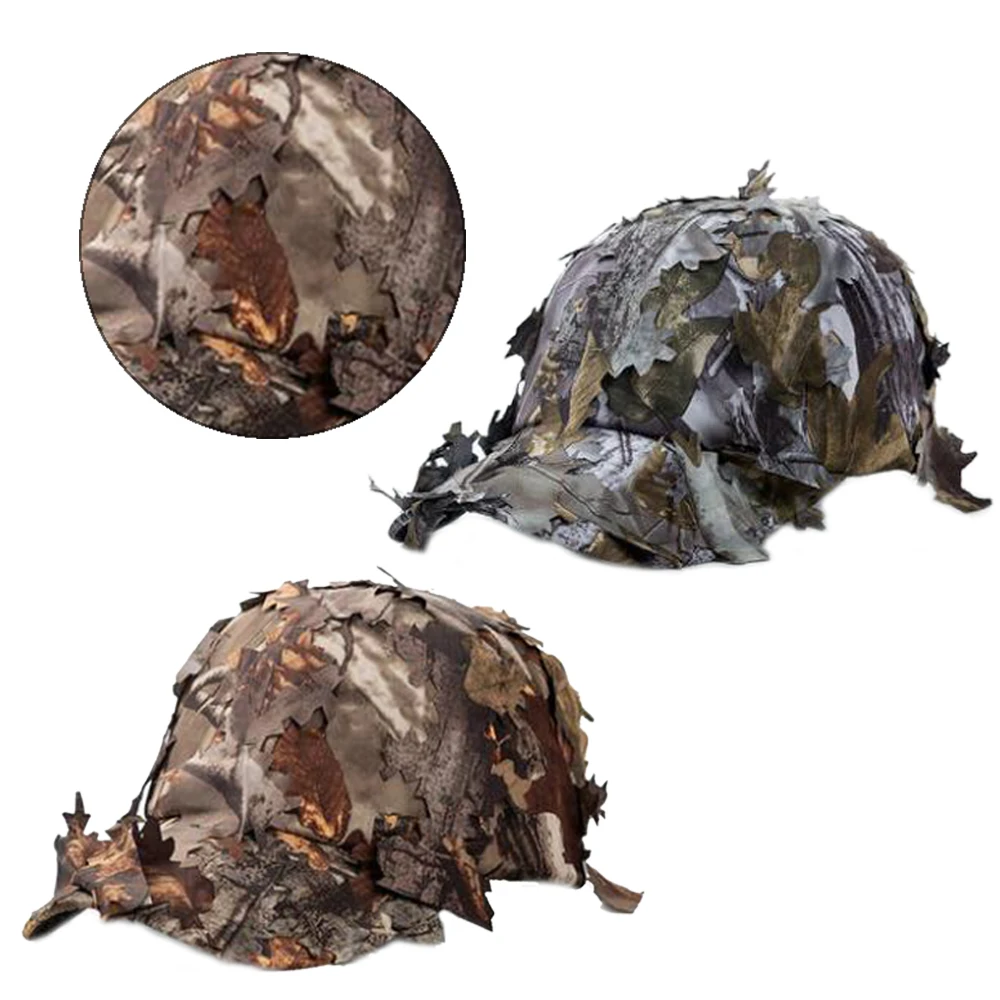 

Jungle Camouflage Men Women Sunshade Sun Hat Outdoor Play Baseball Summer Mountaineering Cap 3D Bionic Leaf Hat Adjustable new