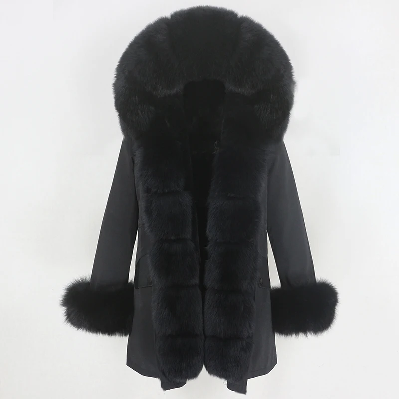 OFTBUY Waterproof Long Parka Winter Jacket Women Real Fur Coat Natural Fox Fur Collar Hood Thick Warm Streetwear Detachable New