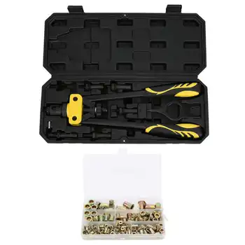 

150PCS Rivet Nut Professional Effort Saving Hand Riveter Kit Rivet Nut M3 M4 M5 M6 M8 M10 Wrench Tip Accessory Set