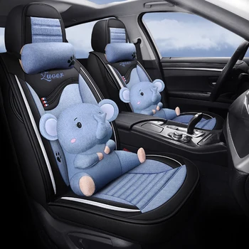 

Full Coverage flax fiber car seat cover auto seats covers for fiat500 fiat punto freemont