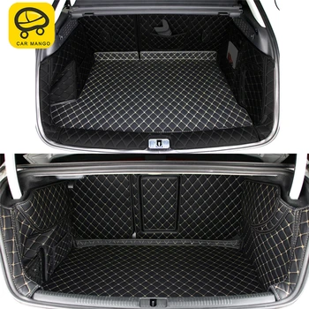 

CARMANGO Car Styling Leather Trunk Mat Pad Tray Carpet Cushion Cargo Liner Interior Accessories for Audi Q3 8U 2011-2018