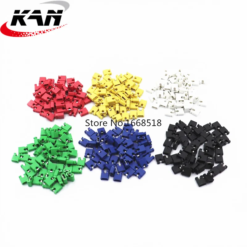 300 PCS 2.54mm Standard Circuit Board Jumper Cap Shunts Short Circuit