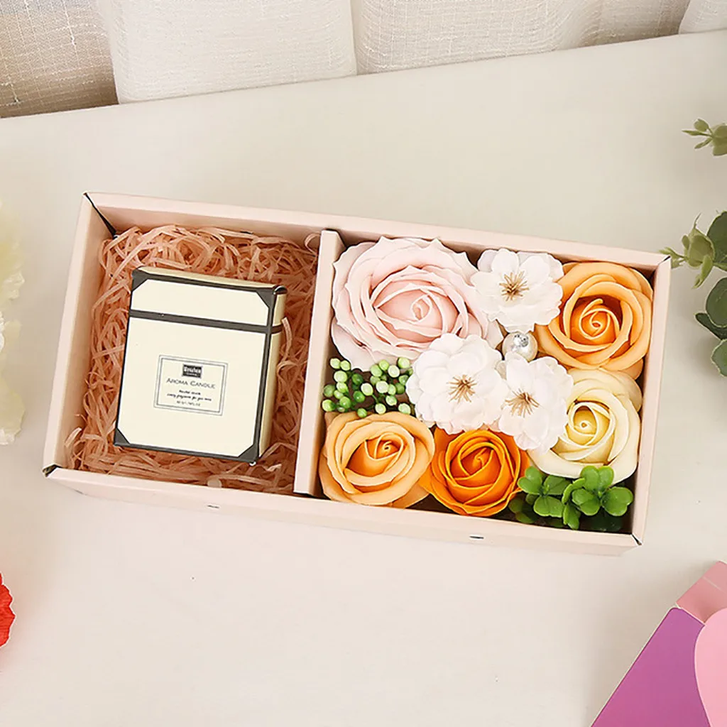 Ароматерапия, Розовое Мыло, цветок, сделанное из искусственного мыла, цветок розы, подарок для семьи, Новое поступление
