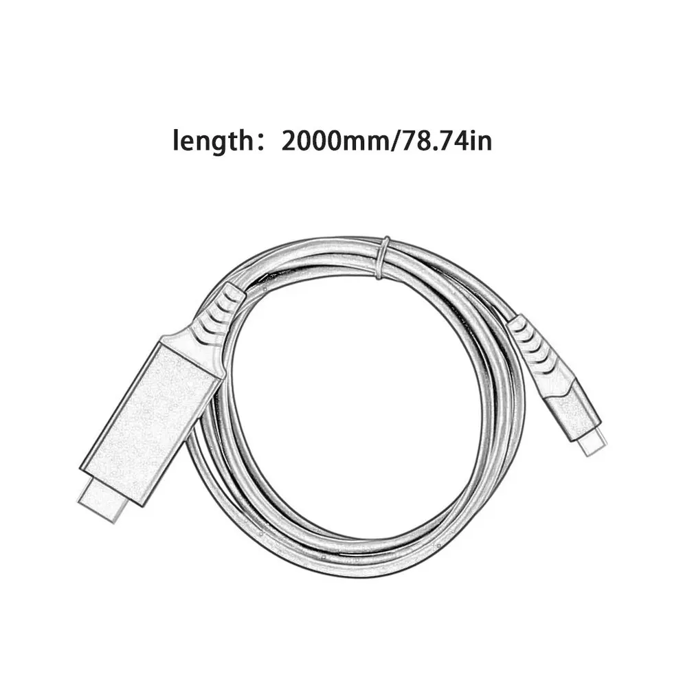 Type-C USB-C до 4K HDMI HD ТВ кабель адаптер для samsung Galaxy S10 Note 9 для Mac