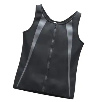 

Europe And The United States Large Size Men'S Vest Zipper Fitness Sweatshirt Suit Corset Abdomen Vest
