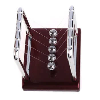 

Newtons Cradle Steel Balance Ball Physics Science Pendulum Decoration Craft Early Fun Development Educational Desk Toys Gift