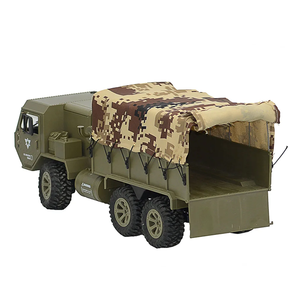 FY004A 1:16 6WD Моделирование легкий внедорожный 2,4 г модель игрушки транспортные средства пропорциональный RC автомобиль армейский грузовик забавные детские гонки