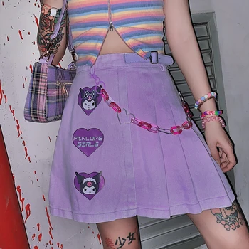 Kawaii Purple Sanrio Kuromi Skirt 2