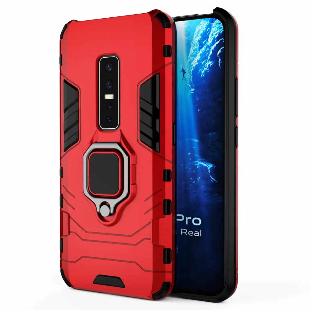 Чехол для Vivo V17 PRO магнитный автомобильный противоударный бронированный чехол с