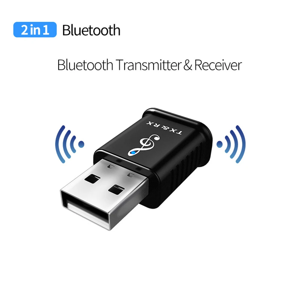 USB автомобильный 3,5 мм Aux беспроводной черный Мини Bluetooth передатчик приемник 2 в 1 аудио прочный для ТВ стерео портативный адаптер