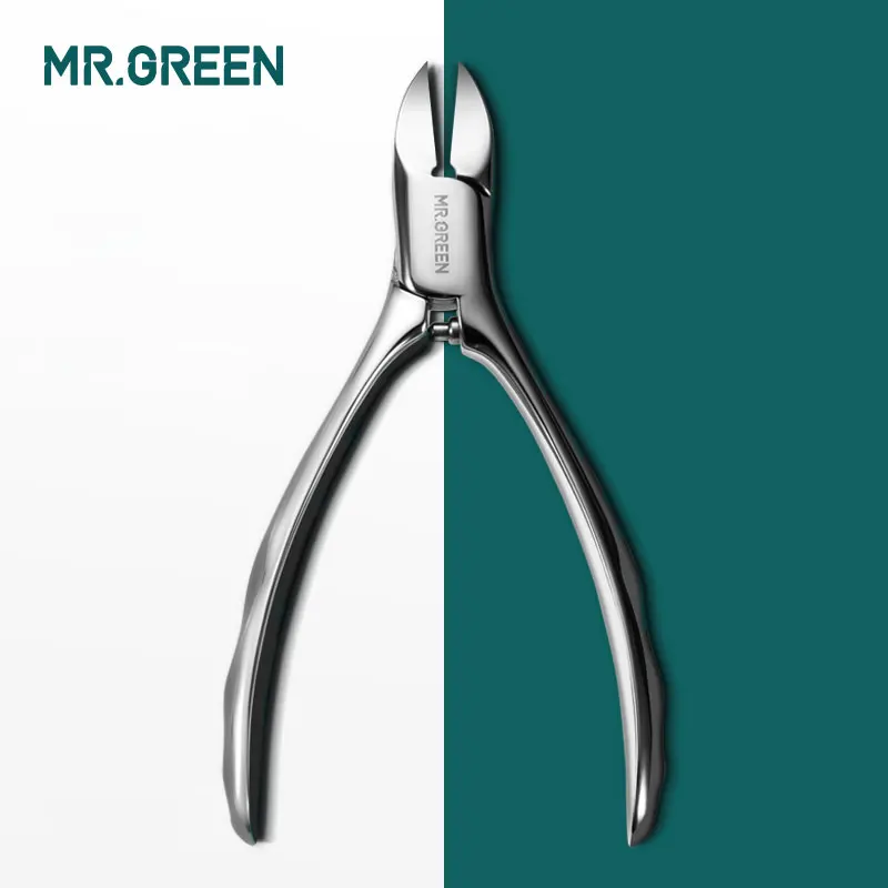 MR. GREEN клиппер Маникюрный Инструмент профессиональные нержавеющая сталь толстые ногти вросшие кусачки для кутикулы Триммер плоскогубцы