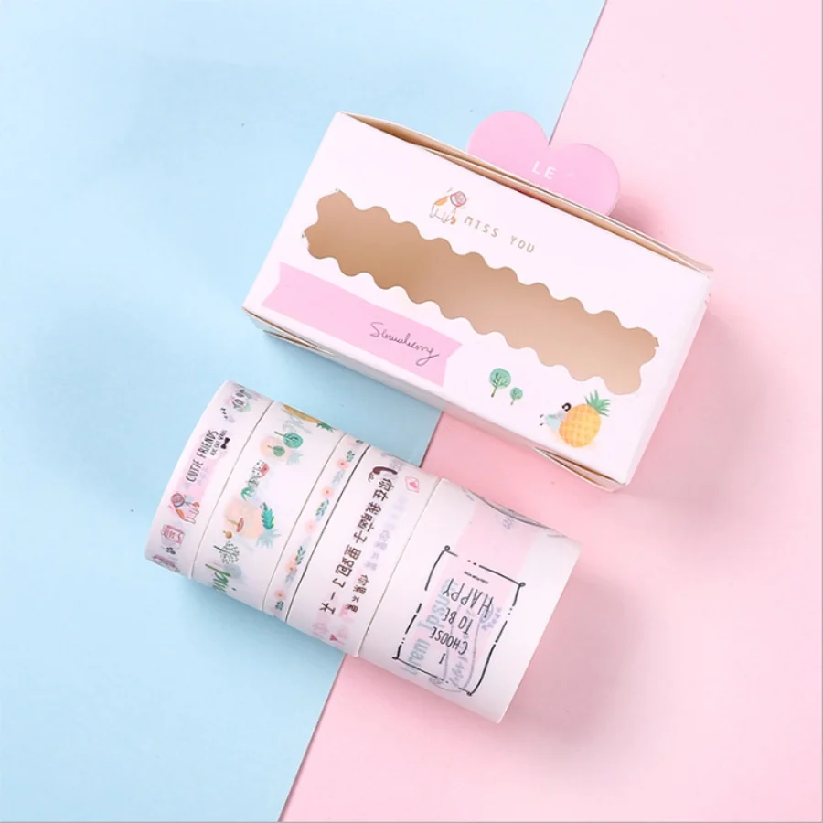 7 5 шт./упак. креативные небесные Васи клейкие Ленты Kawaii DIY наклейки морская бумага Маскировка скрапбукинга блокнот декоративная маскирующая лента - Цвет: 7