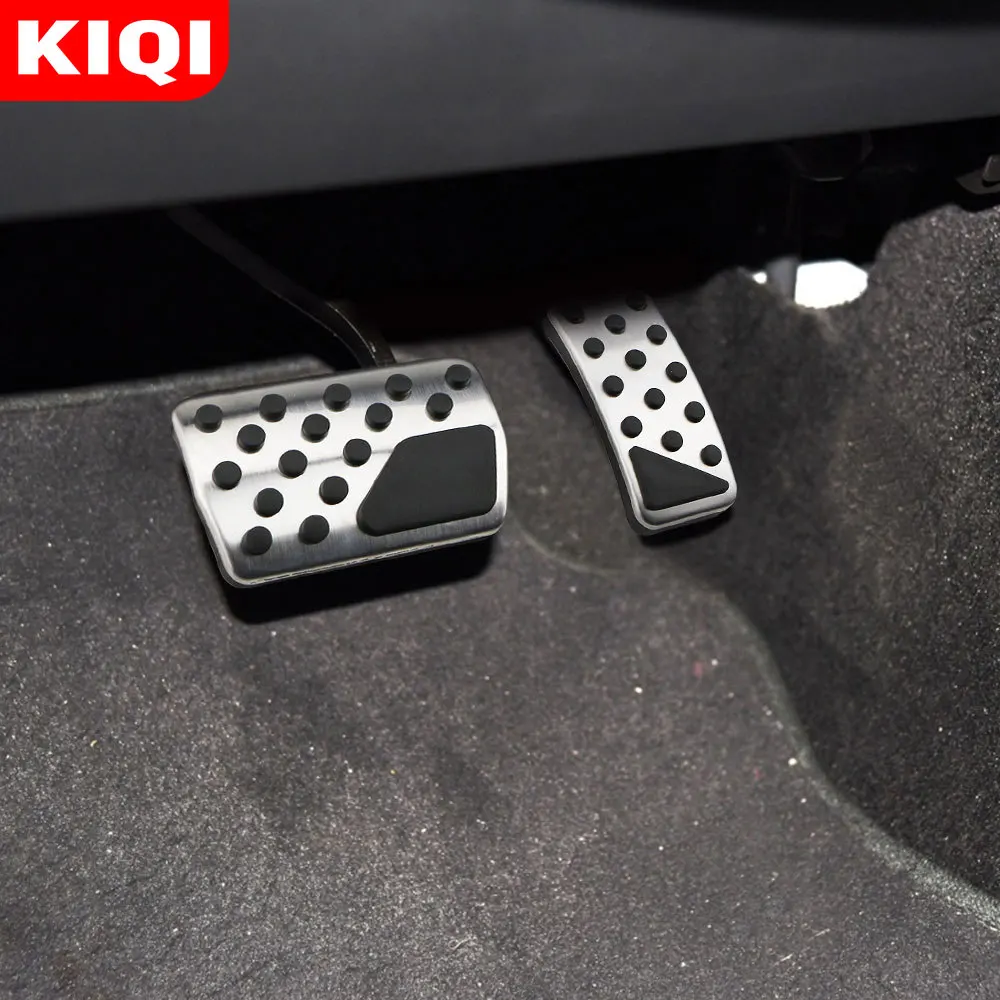 KIQI, 2 шт., защитная накладка на педаль автомобиля, автомобильные педали для Jeep Compass Liberty, патриот, для Dodge Journey, JCUV, Fiat, Freemont