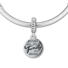 Подходит для Pandora шармы браслеты Друзья Семья кулон бусины стерлингового серебра 925-ювелирные изделия