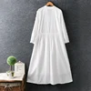 Lamtrip Romantic Flowers Stitch White Long Dress Mori Girl ► Photo 2/6