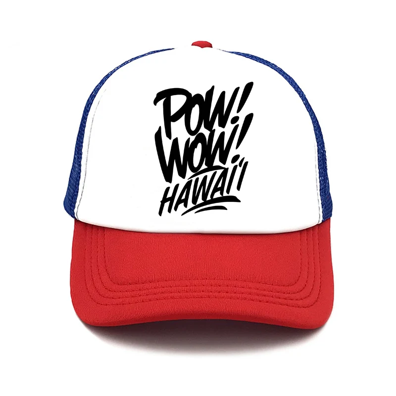 Новая Кепка pow wow hawaii летняя бейсболка с буквенным принтом для мужчин шапки женский рюкзак s для взрослых чистая Солнцезащитная бейсболка