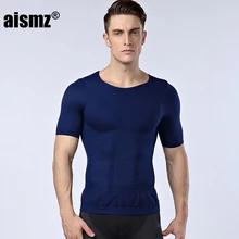 Aismz Для мужчин Утягивающее боди осанки мужской живот Абдо Для мужчин для корректор сжатия Бодибилдинг веса Сжигание жира капсулы потери веса груди животике рубашка корсет