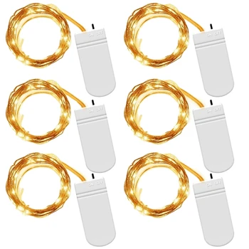 

2 Metre 20 LED Battery-Operated Firefly String Lights with Flexible Silver Wire,Wedding Supplies Party