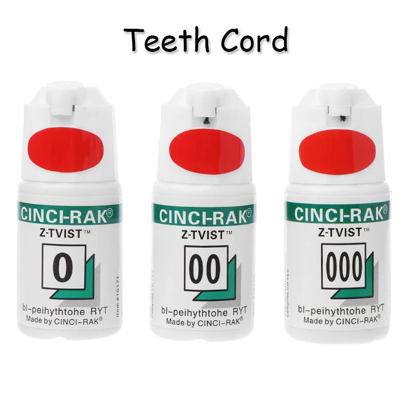 2M Dental Thread Disposable Gingival Retraction Cord Green Knitted Cotton Gum Line Dentist Material 1 Bottle Size 0 00 000 dental thread