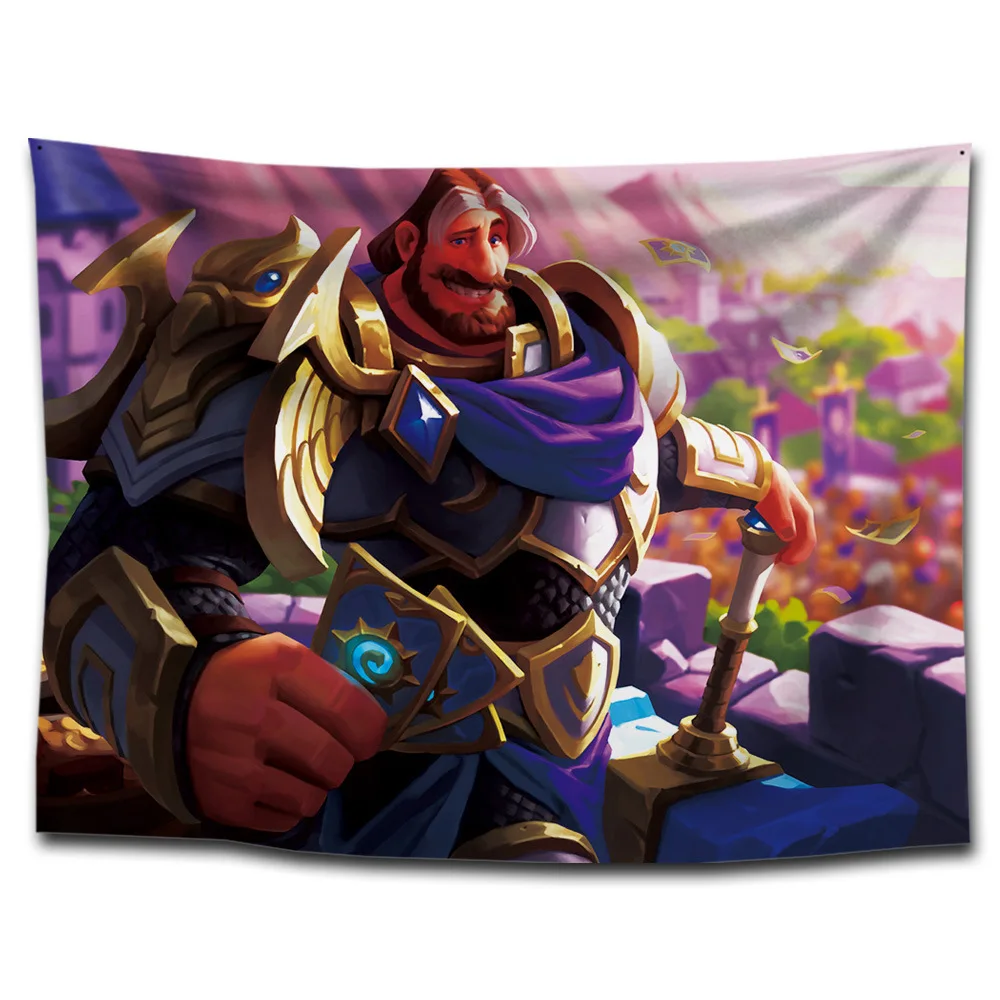 

Trending Tapestry Game Anime Hanging Cloth Multi-functional Cafe Internet Cafe Hanging Painting WOW World of Warcraft E-Sports B