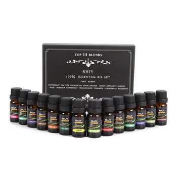 

14Pcs/Set 100% Pure Plant Aromatherapy Diffusers Essential Oil 10ml Organic Body Massage Relax Fragrance Skin Care Kit