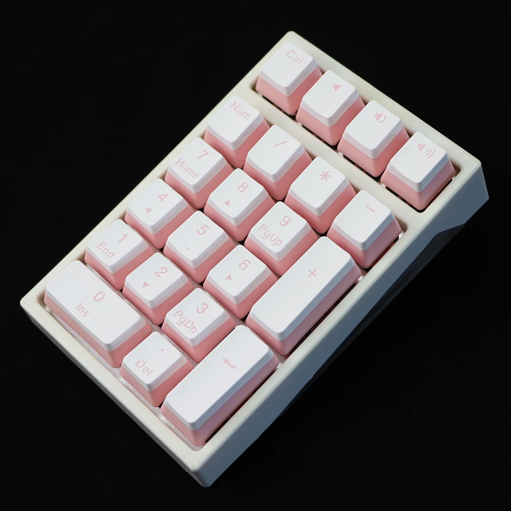 Keycap pbt Pudding с двумя выстрелами 21key нумпад мультимедиа ключ колпачки для ключей