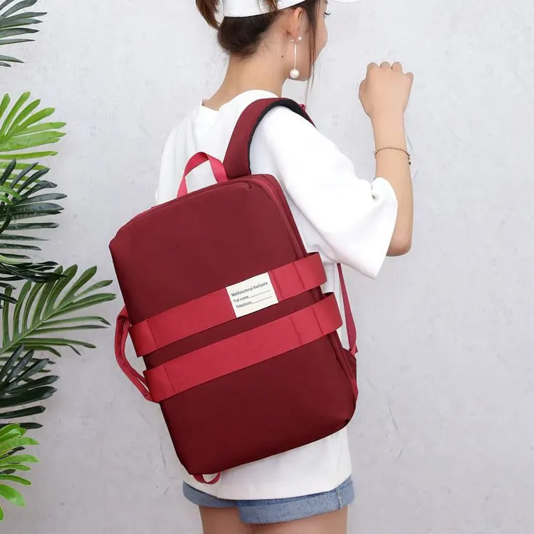 

2019 New Style Fashion Casual New Style for Both Men And Women Multi-functional Backpack Shoulder Shoulder Handbag Nylon Backpac