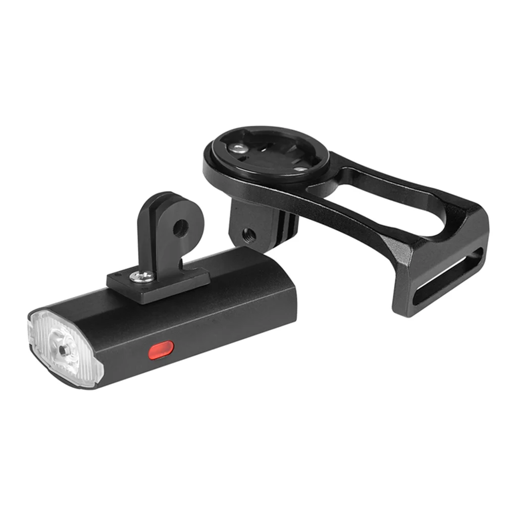 2in1 6 Light Modes Front Stem Rack 2000mAh Battery Stopwatch Stem Holder