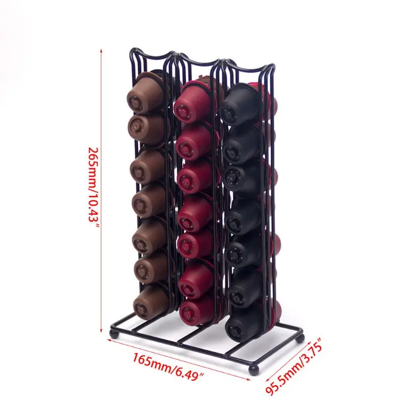 Капсульный держатель Nespresso Кофе Pod держатель стенд 42 шт. капсула кофе дисплей стойка капсула для хранения Органайзер