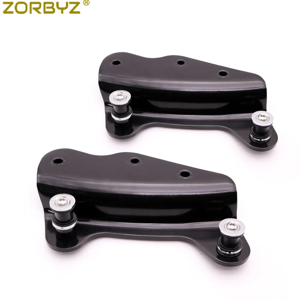 ZORBYZ черный 4 точечный док-оборудование комплект съемный для Harley Touring FLHR FLHT FLHX 2009-2013