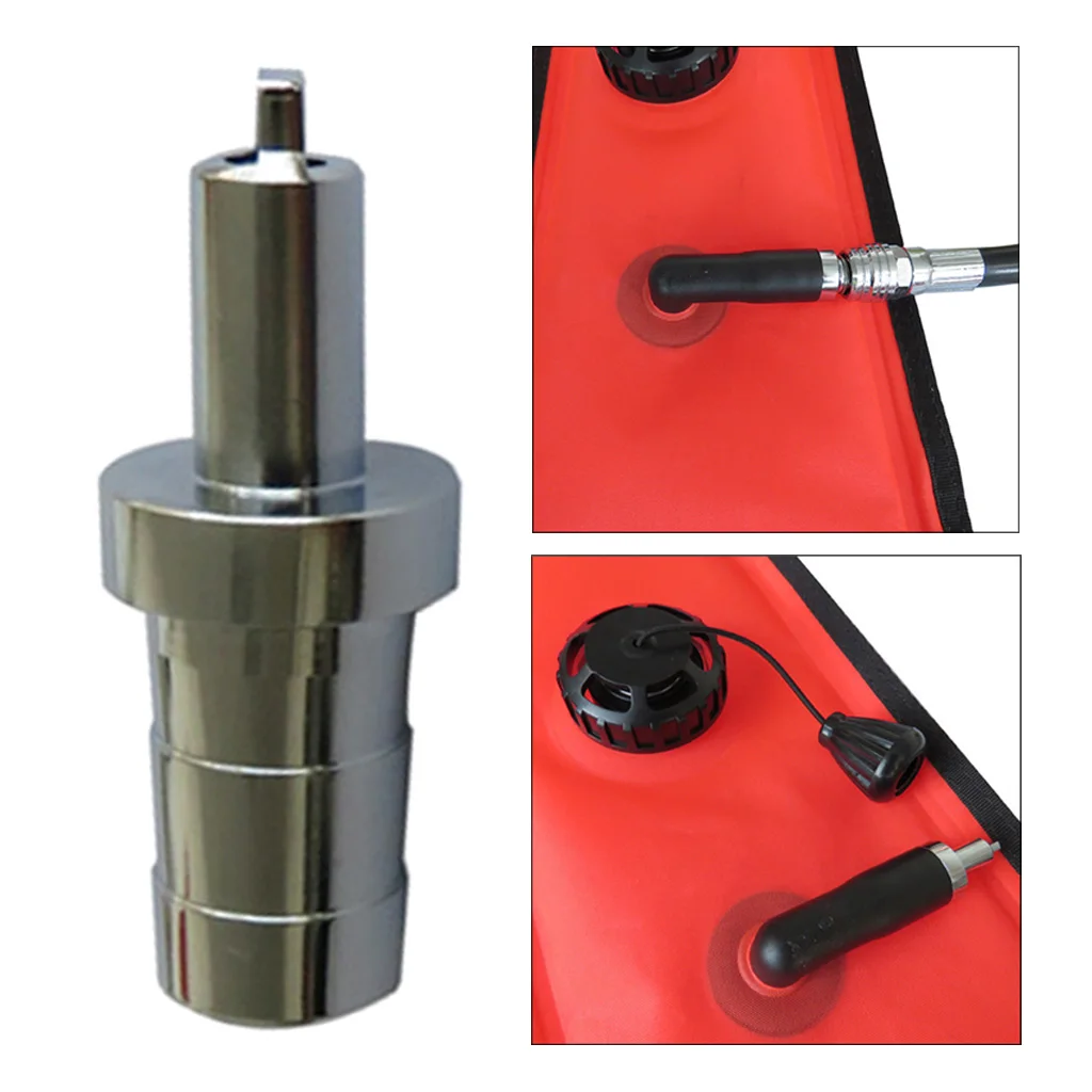 Portable Diving Air Nozzle Sunface Marker Buoy Air Nozzle BCD Adaptor Tool 