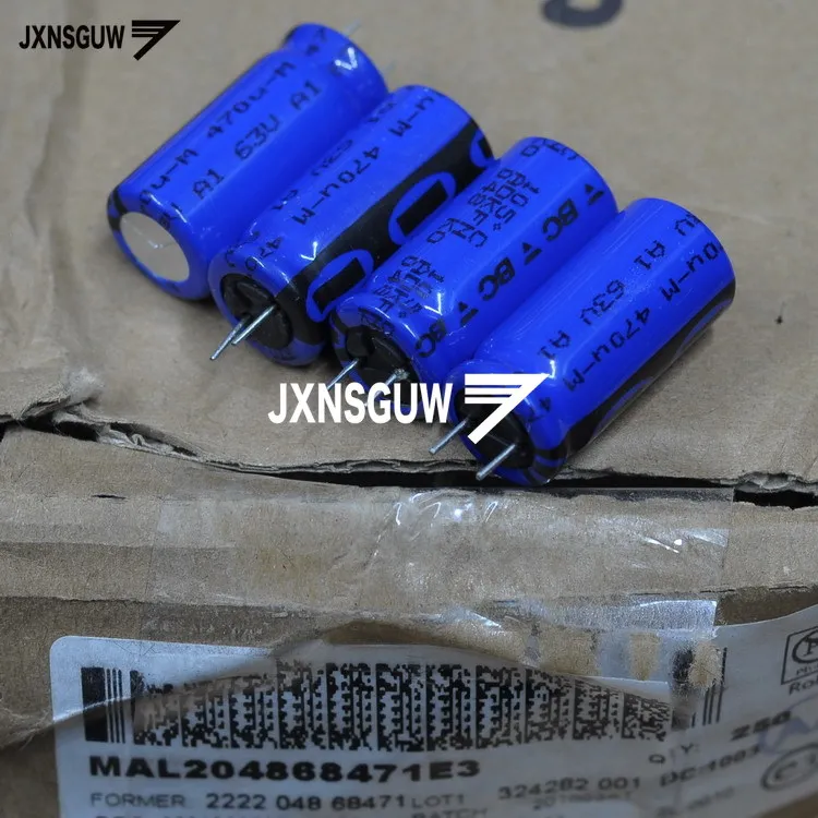 6 шт. VISHAY PH BC KO048 63V470UF P5MM алюминиевый электролиз 470 мкФ 63V фильтрующий конденсатор