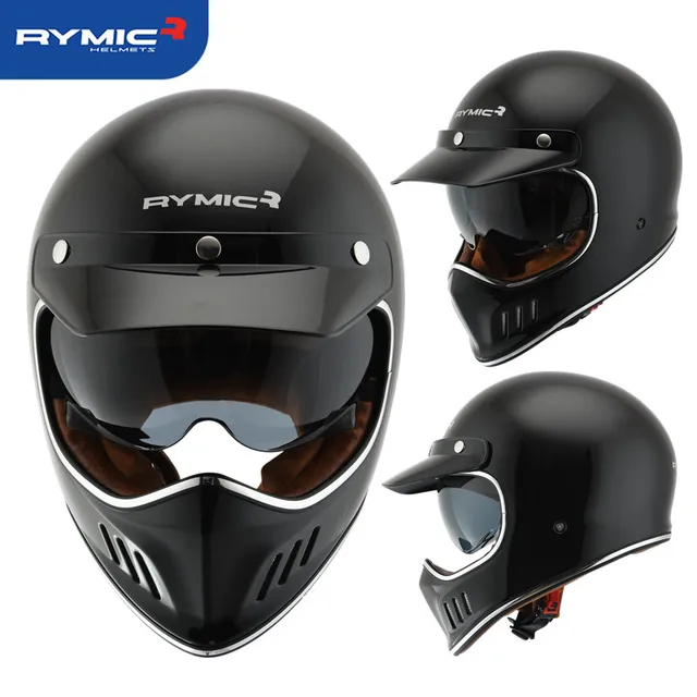 RYMIC Helm Sepeda Motor Antik Helm 